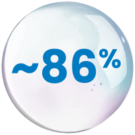 Tooth with bacteria along the gumline